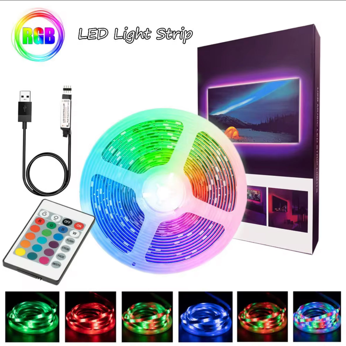 RGB Led-strip 3m