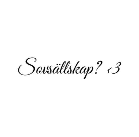 Sov sällskap? <3 - Dekal