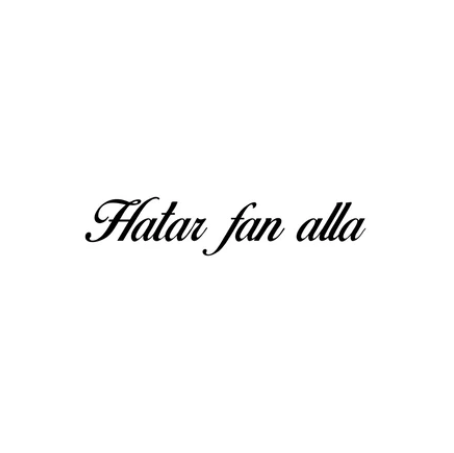 Hatar fan alla - Dekal